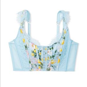 Unlined Lace-Up Corset Top